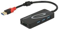 Delock 62899 USB-Hub USB3.1 TypA 3X USB3.0 TypA +2X Slot SD