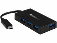 StarTech.com 4 Port USB 3.0 Hub - USB-C zu 4x USB-A - Inklusive Netzteil - Kompakter