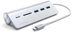 SATECHI 5-in-1 Desktop USB-C Hub Kombination aus Aluminium mit 3 USB-A Anschl&uuml;ssen