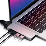SATECHI Type-C Pro Hub Adapter mit Ethernet &ndash; 4K HDMI, USB-C PD, Gigabit Ethernet,
