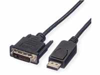 ROLINE DisplayPort Kabel DP ST - DVI ST, schwarz, 2 m