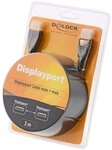 Delock Kabel DisplayPort 1.2 Stecker > DisplayPort Stecker 4K 60 Hz 3 m Premium