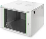 DIGITUS Netzwerkschrank - 19 Zoll Rack - 7HE - Wandmontage - 600mm Tiefe - Traglast
