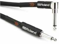 Roland Black-Serie 1,5m Instrumentenkabel, gewinkelt/gerade 6,3-mm-Klinkenstecker –