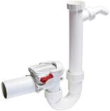 Kessel 73052 R&uuml;ckstauverschluss Staufix Siphon f&uuml;r Waschmaschine, Kunststoff, Falle