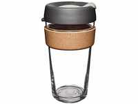 KeepCup Wiederverwendbarer Kaffeebecher aus gehärtetem Glas, Reisebecher mit