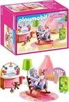 PLAYMOBIL Dollhouse 70210 Babyzimmer mit Babybett und Figuren, ab 4 Jahren