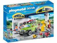 PLAYMOBIL City Life 70201 Große Tankstelle, Ab 4 Jahren [Exklusiv bei Amazon]