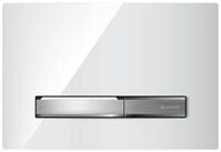 Geberit Sigma 50 Dr&uuml;ckerplatte Wei&szlig; Gl&auml;nzend/Aluminium f&uuml;r UP720, UP320,...