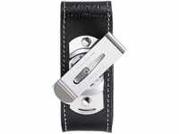 Victorinox, Drehclip-Gürteletui Leder, schwarz, Accessoires für Taschenmesser,