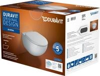 Duravit Architec Wand-WC Rimless Set 457209, Tiefsp&uuml;ler inklusive WC-Sitz,