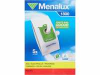 Menalux 1800, 5 Vacuum Cleaner Bags, Duraflow Fresh with Anti-Odour, Suitable for