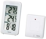 HAMA 2-teilige Wetterstation, Innen- und Au&szlig;entemperatur, Grad Celsius und/oder Grad