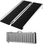 Wiltec Rollstuhlrampe faltbar 122 cm 270 kg, Mobile Auffahrschiene als...