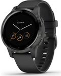 Garmin Unisex &ndash; Erwachsene v&iacute;voactive 4S , Schiefer/Schwarz, S, 010-02172-12