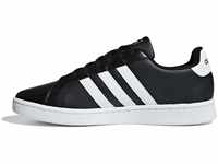 adidas Herren Grand Court Sneaker, Schwarz (schwarz/weiß), 40 EU