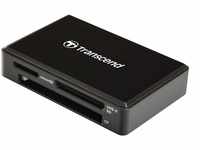 Transcend USB 3.1 Gen 1 kompakter schwarzer Multifunktionskartenleser für UHS-I &