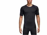 adidas Herren Alphaskin Sport Kurzarm T-Shirt, Black, S