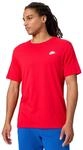 Nike Herren Sportswear Club T shirt, University Red/(White), L