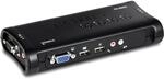 TRENDnet, TK-409K, 4-Port-USB-KVM-Switch mit Audio, Steuerung von bis zu 4 Computern,