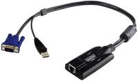 ATEN KA7170・VGA・Schwarz・RJ-45・M&auml;nnlich/Weiblich・Kunststoff・100 g