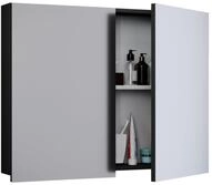 VCM Badschrank zeitlos | Ma&szlig;e ca. H. 60 x B. 80 x T. 12 cm | Zwei Dreht&uuml;ren 