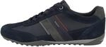 Geox Jungen U Wells C Sneaker, Navy Dk Burgundy, 41 EU