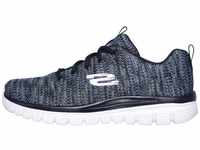 Skechers Damen Graceful-twisted Fortune Sneaker, Navy Blue, 36 EU