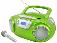 Soundmaster SCD5800GR CD MP3 Kassettenrekorder mit USB und Mikrofon