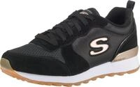 Skechers Damen Og 85 Goldn Gurl Trainers, Black Suede/ Nylon/ Mesh/ Rose Gold Trim,