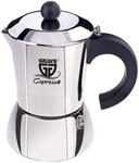GR&Auml;WE Espressokocher Induktion geeignet, Espressokanne aus Edelstahl f&uuml;r 10 Tassen,