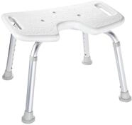 RIDDER Assistent A0050501 Bad-Hocker, Dusch-Hocker mit Hygieneausschnitt, wei&szlig;