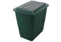 TrendLine Regentonne eckig Deckel Hahn 240L gr&uuml;n Regenwassertonne Wassertank