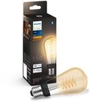Philips Hue White Filament E27 ST64 Edison 550lm, dimmbar, warmwei&szlig;es Licht,