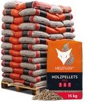 Holzpellets Red Palette 975 kg (65 x 15 kg) - 6mm Hartholz Pellets mit hohem...