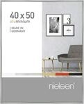nielsen Bilderrahmen, 40 x 50 cm, Aluminium, Silber glanz, Posterrahmen zum