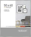 nielsen Bilderrahmen, 50 x 60 cm, Aluminium, Silber glanz, Posterrahmen zum