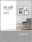 nielsen Bilderrahmen, 60 x 80 cm, Aluminium, Silber glanz, Posterrahmen zum