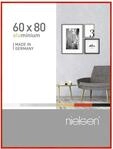 nielsen Bilderrahmen, 60 x 80 cm, Aluminium, Rot glanz, Posterrahmen zum...