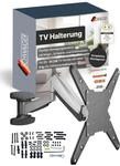 SCHWAIGER TV-Wandhalter Full Motion 1 I 23-55 Zoll Fernseherhalterung I neigbar,