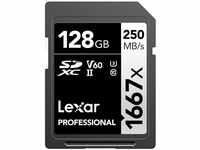 Lexar Professionelle SD128CBNA1667 x 128 GB SDXC-UHS-II-Karte, bis zu 250 MB/s