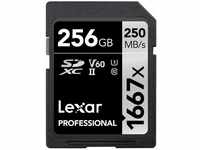 Lexar Professional 1667x SD Karte 256GB, Speicherkarte SDXC UHS-II, Bis zu 250 MB/s