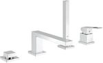 GROHE Eurocube - 4-Loch-Einhand-Wannenkombination (langelebige Oberfl&auml;che,
