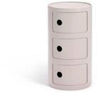 Kartell Componibili Bio, Container 3-f&auml;cher, Cr&eacute;mefarben