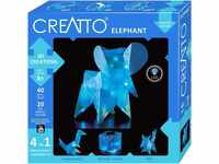 KOSMOS 3461 CREATTO Elefant 3D-Leuchtfiguren entwerfen, 3D-Puzzle für Elefant,