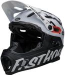 Bell Bike SUPER DH Spherical Helme Matte/Gloss Black/White Fasth. L