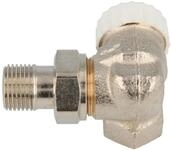 TA Heimeier Thermostat-Ventilunterteil V-exakt II Wi-Eck li RG vernickelt 1/2 Zoll,