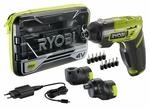 RYOBI 4 V Akku-Bohrschrauber ERGO-A2 (Drehmoment 5 Nm, 2x Winkelaufs&auml;tze, 10-tlg.