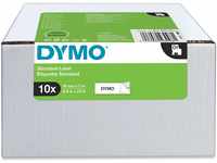 DYMO Original D1-Etikettenband | schwarz auf weiß | 19 mm x 7 m | selbstklebendes