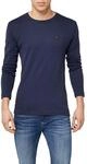 Tommy Jeans Herren Langarmshirt TJM Original Langarm, Blau (Black Iris), XXL